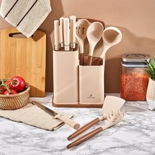 Odea Aryıldız Kaizen 12 Parça Blok Bıçak ve Pano Seti