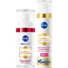 Odea Nivea SPF50 LUMINOUS630 Thiamidol Leke Karşıtı Güneş Koruyucu Krem 40ML ve Yaşlanma Karşıtı Serum 30ML