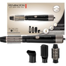 Odea Remington AS7500 Sıcak Hava Fırçası [4 Başlık Dahil: 38 mm ve 50 mm Yuvarlak Fırça, Şekillendirme Başlığı, Düz Fırça] Blow Dry&style (Orta Uzunlukta Saçlar Için Bukleler, Hacim ve Düz Stiller)