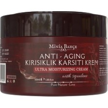Odea Minia Bahçe Bitki Sanat Atölyesi Doğal Anti-Age, Kırışıklık Karşıtı KREM,%100 Doğal ve Saf, 50ML