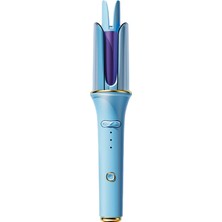 Odea Pluzz Otomatik Saç Maşası Kalın Su Dalgası 32MM - 30 Saniyede Isınma (Mavi)