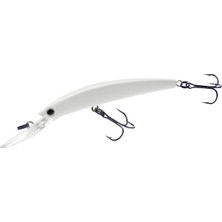 Odea Yo-Zuri Kristal Minnow Deep Diver Glasaugenbarsch Yüzen Yem, 5 1/10,2 cm Beyaz