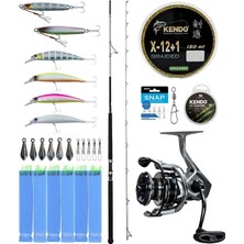 Odea Yek Outdoor Shore Jig Seti Okuma Azores Shore Jigging Spin 292CM 20-80GR 2 Parça Olta Kamışı&okuma Safyre SF-4000A 7+1bb Olta Makinesi
