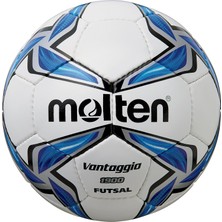 Odea Molten Unisex's F9V1900 Futbol, Beyaz/mavi/gümüş, Tek Beden