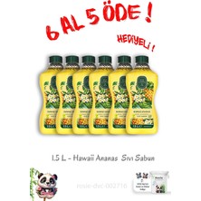 Odea 1.5 L Hawaii Ananas Sıvı Sabun 6 Al 5 Öde ve Rosie Hediye