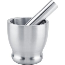 Odea Orret Home 304 Paslanmaz Çelik Havan Seti – Kaymaz Tabanlı,sarımsak Ezici, Baharat ve Ot Öğütücü, Profesyonel Mutfak Gereci, Kolay Temizlenebilir Ergonomik Tasarım (Ø 10 Cm)