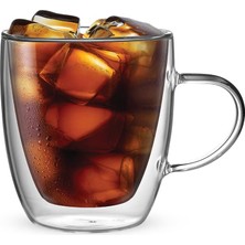 Odea Bialetti - Capri Çift Duvarlı Cam Bardak 350ML 2'li Set
