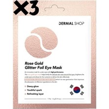 Odea Dermal 3 Katmanlı Flash Foil Rose Göz Altı Torbalarına Karşı Kağıt Göz Maskesi 3 Adet