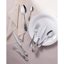 Odea Madame Coco La Papillion 84 Parça Çatal Bıçak Kaşık Seti Silver