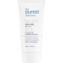 Odea The Purest Solutions Cilt Tonu Eşitleyici ve Leke Karşıtı Blemish Defense Renkli Güneş Koruyucu Krem Spf 50, Seyahat Boy 15 ml