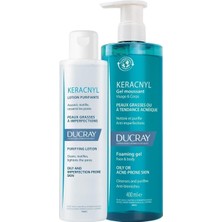 Odea Ducray Keracnyl Gel Yağlı ve Akneli Ciltler Için Temizleme Seti