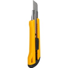 Odea Deli Blisterli Geniş Gövde Metal Uçlu Maket Bıçağı Sarı