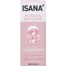 Odea Isana Korean Skincare Power Serum, Cıca & Niacinamide, Nemlendirici ve Gözenek Sıkılaştırıcı, 30 ml