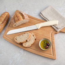Odea Aryıldız Rexa Tırtıklı Ekmek Bıçak Krem 19 cm