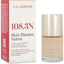 Odea Clarins Skin Illusion Velvet 108.3 Matlaştırıcı Fondöten 30 ml