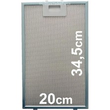 Odea Siemens LC65KAJ60T Uyumlu Davlumbaz Filtresi 20X34,5 cm Aspiratör Yağ Filtresi E37