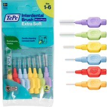 Odea Tepe Arayüz Fırçası, Ekstra Yumuşak, Karışık, 0.45-1.1mm/ıso 1-6, 8 Adet