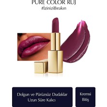 Odea Estée Lauder Kremsi Ruj - Pure Color Creme Lipstick Kremsi, Saten Bitiş - 3.5gr - Renk: 450 Insolent Plum