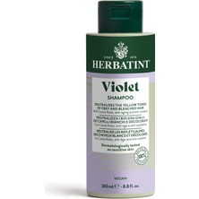 Odea Herbatint Violet Şampuan Sararmaya Karşı – 260 ml | Beyaz Veya Sararmış Saçlar Için, Sararmaya Karşı Etki, Besler, Korur ve Saça Parlaklık Verir, Vegan