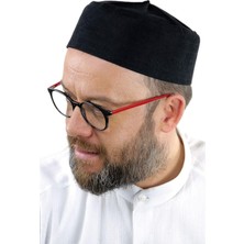 Odea Ihvan Online Kubbeli Sert Kalıp Takke - Siyah Siyah 59