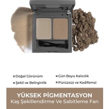 Odea Alıx Avıen Şekillendirici, Belirginleştirici Açık Kahve Kaş Sabitleme Farı-Perfect Fix Brow Palette 701 Brown