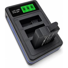 Odea Coverzone 1 Adet Batarya Gopro Hero 5 Hero 6 Hero 7 Hero 8 ile Uyumlu 3 Slot LCD Ekranlı USB Batarya Şarj Cihazı AHDBT-501 AHDBT-801 Uyumlu Aksiyon Kamera Pil Şarj Ünitesi | (GO501 Şarj Cihazı ve Pil)