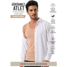Odea Öts Erkek Tekli Modal Atlet Görünmez Ten Rengi Nefes Alan Doku (1170), Xxl
