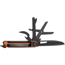 Odea Gerber 7 Fonksiyonlu Çakı, Düz Bıçaklı Çok Amaçlı Alet, Makas ve Testereli, Armbar Scout, Siyah/turuncu, Paslanmaz Çelik/alüminyum, 1064396