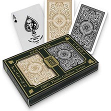 Odea Kem Arrow, Poker Boyu, Standard Endeks, Siyah & Altın Sarısı, Çift Deste