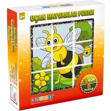 Odea Küpss Uçan Hayvanlar 3D Puzzle - 9 Küp 6 Yapboz