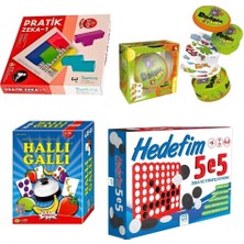Odea Eğitici Zeka ve Dikkat Oyunları Seti Halli Galli Dobble Hedef 5 Pratik Zeka Çocuklar ve Aileler Için Kutu Oyunları