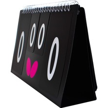 Odea Butterfly Mini Scoreboard Iıı – Son Derece Hafif Mini Puan Kartı – Ağırlık: 200 G – Boyut: G 22,5 x Y 13,8 cm – Oyun Puan Kartları 0-5 ve Puan Kartları 0-21, Siyah, Beyaz ve Macenta