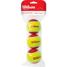 Odea Wilson WRT137001 Starter Easy Itf Onaylı 3 Lü Tenis Antrenman Topu Kırmızı, Sarı, 6