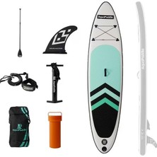 Odea Şeker Ofisi Şişme Sup Board 320X76X15 cm Stand Up Paddle Board Seti Kürek Pompa Fin Sırt Çantası Ayak Ipi Dahil Deniz Göl Nehir Için Şişme Kürek Tahtası