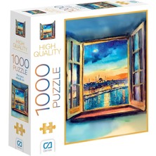 Odea Ca Games Pencere 1000 Parça 2,2mm Kalınlık 48X68CM Profesyonel Hobi Puzzle Yapboz Serisi