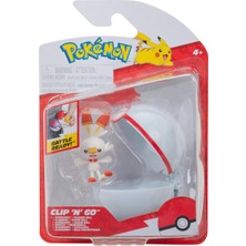 Odea Pokémon PKW3642 - Clip'n'go Poké Ball - Hopplo & Premierball, 5 cm Figürlü Resmi Pokéball