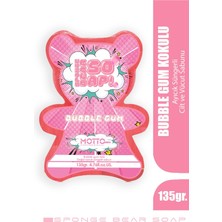 Odea Motto Plus Professional Doğal Bubble Gum Kokulu Kids Süngerli Sabun Pembe 135 gr