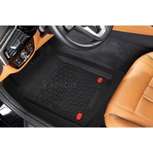 Odea Suzuki Swift 2020 Model ile Uyumlu 3D Havuzlu Kırmızı-Siyah Paspas