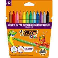 Odea Bıc Kids Kid Couleur Keçeli Boya Kalemi, 12'li Kutu