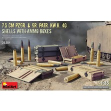 Odea Miniart 35381 1:35 Miniart 7.5 cm Pzgr. & Gr. Patr. Kw.k. 40 Mermiler ve Cephane Kutuları