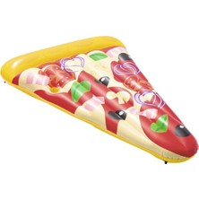 Odea Bestway 44038 Pizza Party Lounge 188 x 130 cm Hava Yatağı ile Bardak Tutucu
