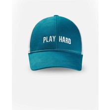 Odea Dagi Aksesuar Erkek Play Hard Kep Şapka, Pamuklu, Dokuma, Petrol, St, Pet