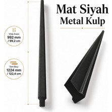 Odea Özen Düz Mat Siyah Mobilya Kulp 992 mm 1224 mm Uzun Çekmece Dolap Kapak Kulpu Modern Metal Tasarım