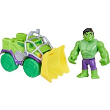 Odea Spidey And His Amazing Friends Araç ve Figür Seti F6776 - Hulk