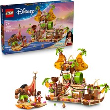 Odea LEGO ǀ Disney Moana 2 Kakamora Gemisi 43258-7 Yaş ve Üzeri Disney Hayranı Çocuklar Için Hazine Sandığı ve Gemi Içeren Yaratıcı Oyuncak Yapım Seti, Doğum Günü Hediyesi (572 Parça)