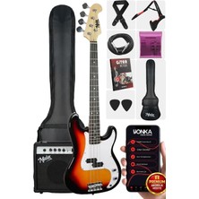 Odea Midex CBG-460SB 46 Inç 4/4 Yetişkin Amfili Bas Gitar Seti Sunburs