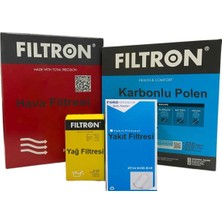 Odea Ford Fiesta ile Uyumlu 1.4 1.5 Tdci Mann Filtron Filtre Seti 2012-2017 Polen+Yakıt Filtresi (Orijinal)