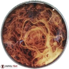 Odea Remo DA-4390-SD-SC016 Darbuka Derisi Dx Serisi Skyndeep Cleartone 9inc 38INC Collar Crimped Hoop Yellow Mist Desenli