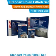 Odea Toyota Corolla ile Uyumlu 1.4 D4D Dizel Bosch Filtre Bakım Set 2010-2018 Hava+Yağ+Yakıt+Standart-Polen