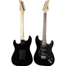 Odea Midex RPH-30BK-50AMP Black Elektro Gitar Seti 50 Watt Bluetooth Şarjlı Amfi Kulaklık Full Set